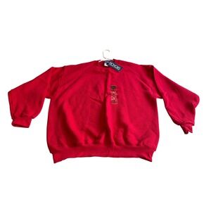 Vintage Crewneck Blank Sweatshirt Red Men's Large NWT Honors Normcore